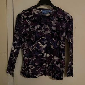 Violet Print Blouse